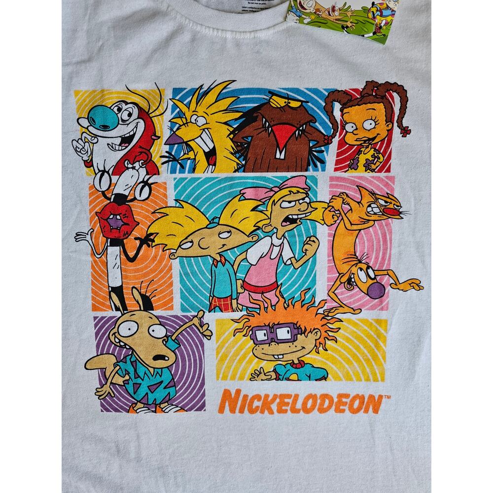 RUGRATS Nickelodeon White Graphic T-Shirt Short Sleeve New Adult Medium